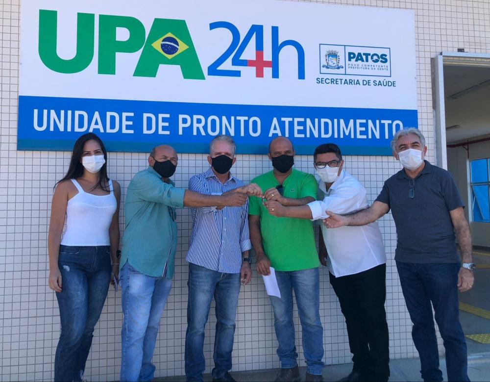 Prefeito Nabor Wanderley confere últimos detalhes para conclusão da UPA do Jatobá