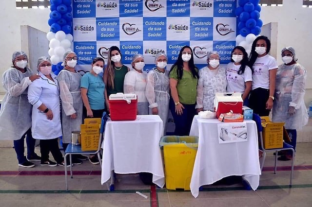 Cubati bate a meta na cobertura vacinal contra à Covid-19 e recebe premiação do Governo do Estado