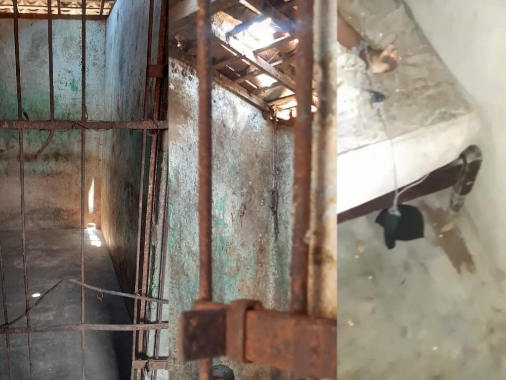 Mulher é presa suspeita de manter filhos amarrados e enjaulados na Paraíba