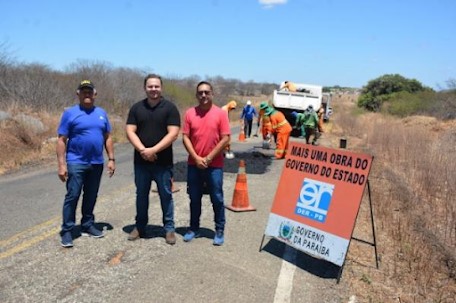DER-PB e Prefeitura de São Mamede realizaram Operação Tapa-buracos na PB 251