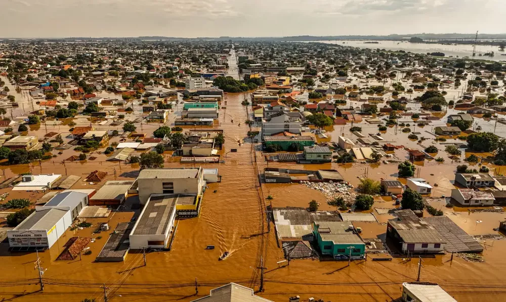 O Rio Grande do Sul sofre com mais chuvas fortes neste domingo