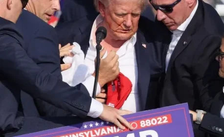 O ex-presidente Donald Trump é alvo de tiros e sai ferido de comício nos Estados Unidos