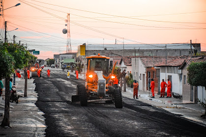 Prefeitura de São Mamede inicia obras da terceia etapa de pavimentação asfáltica em ruas do município