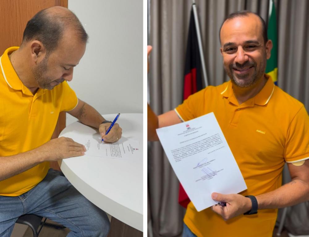 Prefeito Henry Lira assina ordem de serviço para construção do novo Abatedouro Público Municipal de Santa Luzia