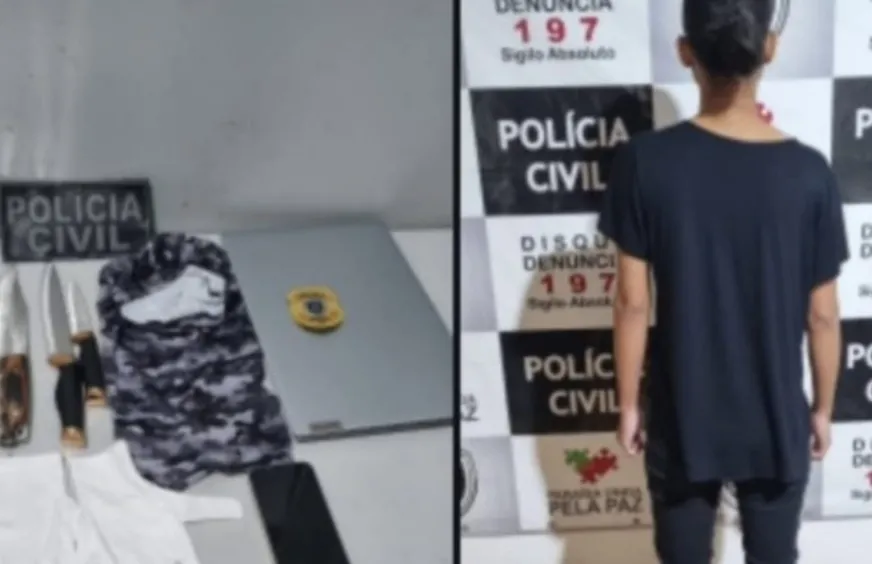 Polícia frustra massacre e prende uma jovem planejava matar pais, os avós e atacar uma escola na Paraíba