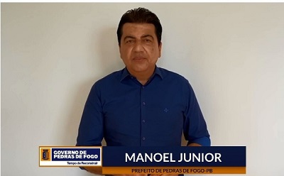 Manoel Jr. agradece a João Azevêdo por pavimentação asfáltica de 10 ruas em Pedras de Fogo